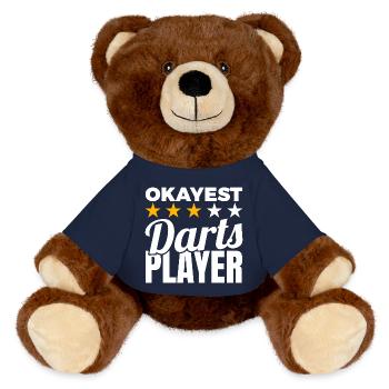 Durchschnittlicher Dartspieler - MiniFeet® RecycelBär® Braun - French Navy - Vorne