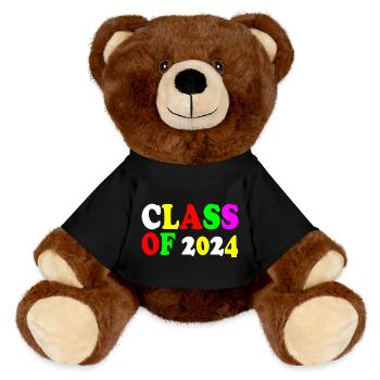 Class of 2024 - MiniFeet® RecycelBär® Teddy Bear Brown - black - Front