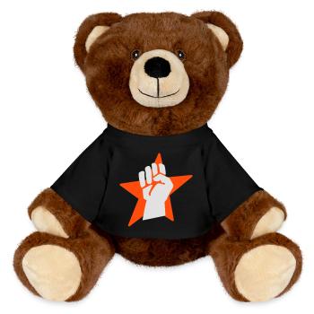 fist faust - Nounours RecycelBär® marron - noir - Devant