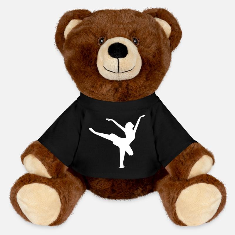 Sprung einer Tänzerin Silhouette - MiniFeet® RecycelBär® Braun - Schwarz