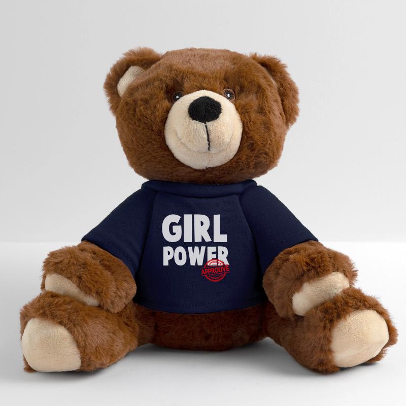 Girl Power Audacieux Conception de script Nounours RecycelBär® marron