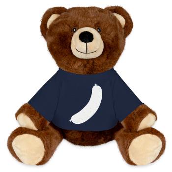 Brat Wurst sausage - MiniFeet® RecycelBär® Braun - French Navy - Vorne