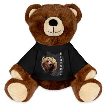 strength, charakter, kodiak bär - MiniFeet® RecycelBär® Braun - Schwarz - Vorne