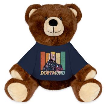 Dortmund - Nounours RecycelBär® marron - bleu marine - Devant