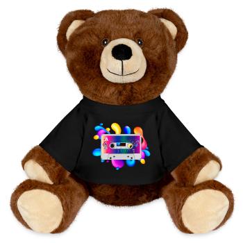 Cassette - Nounours RecycelBär® marron - noir - Devant