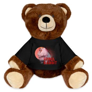 Rebellenkaninchen - MiniFeet® RecycelBär® Braun - Schwarz - Vorne