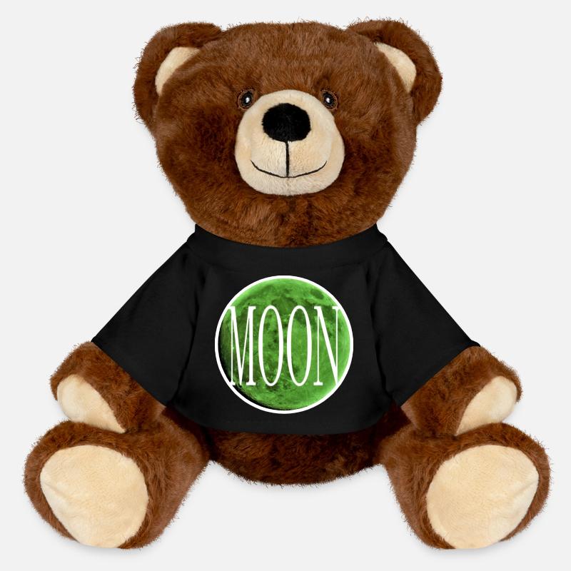 Inset - Emerald Green Moon - MiniFeet® RecycelBär® Teddy Bear Brown - black
