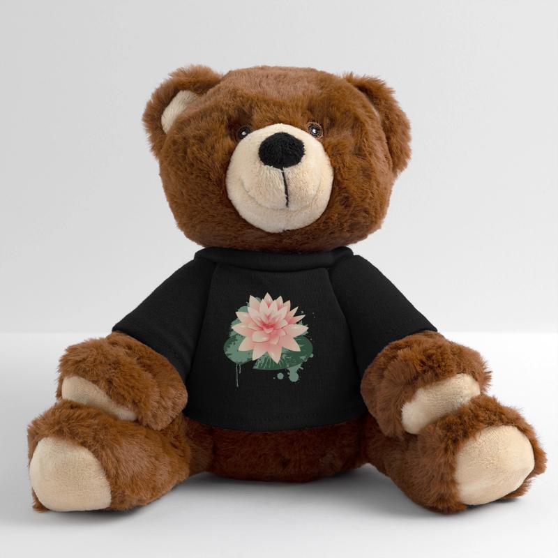 Graffiti de nénuphars avec nénuphar vert Nounours RecycelBär® marron