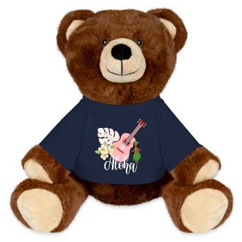 Aloha - MiniFeet® RecycelBär® Braun - French Navy - Vorne
