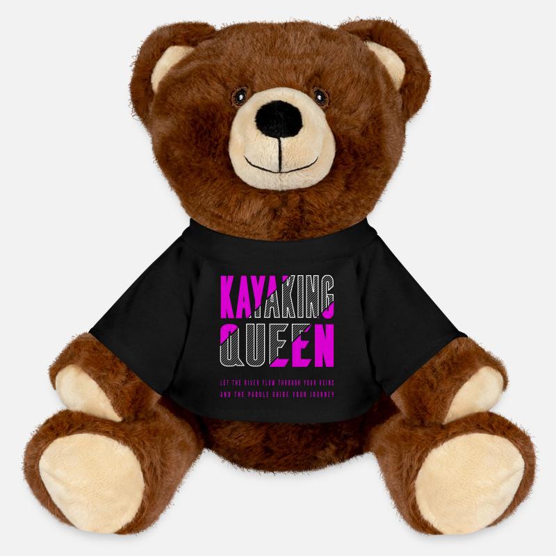 Reine du kayak - Nounours RecycelBär® marron - noir