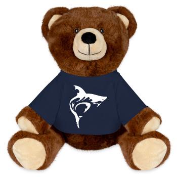SHARK - MiniFeet® RecycelBär® Braun - French Navy - Vorne