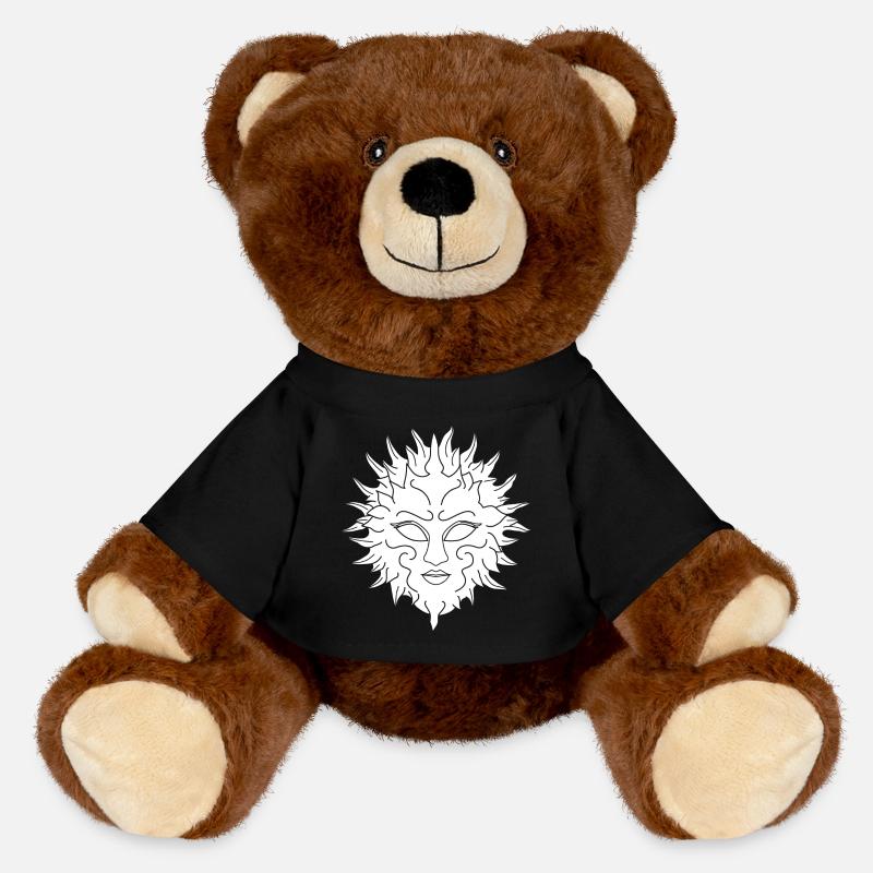 White sun - MiniFeet® RecycelBär® Teddy Bear Brown - black