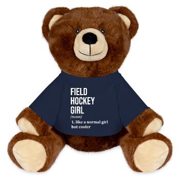 hockey sur gazon - Nounours RecycelBär® marron - bleu marine - Devant