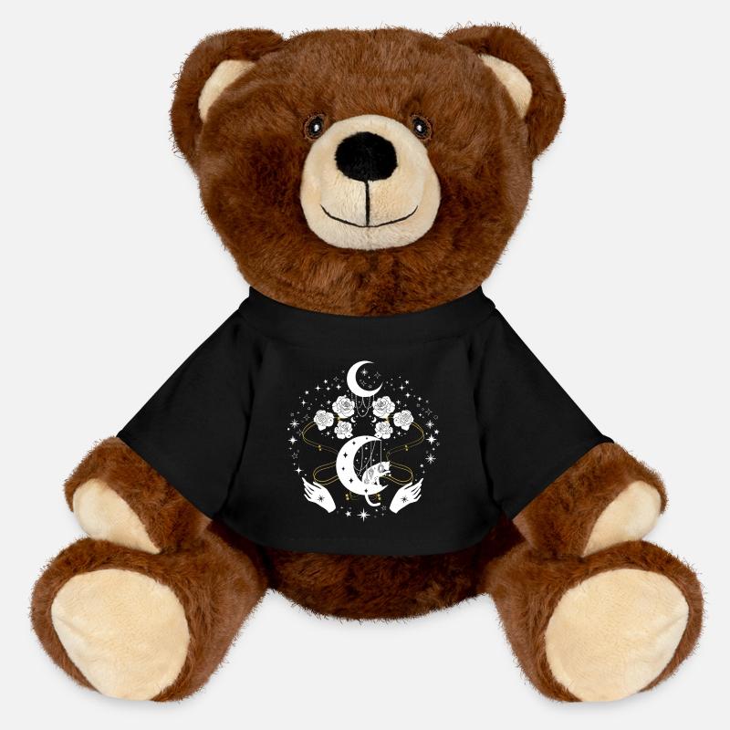 Moonlit Harp Ornaments - MiniFeet® RecycelBär® Teddy Bear Brown - black