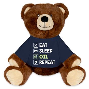 Essential oil - MiniFeet® RecycelBär® Teddy Bear Brown - french navy - Front