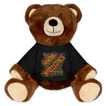 Human Intelligence nuage - Nounours RecycelBär® marron - noir - Devant