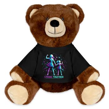 Mère Et Fille Ensemble Géométrie Forte Gesche - Nounours RecycelBär® marron - noir - Devant