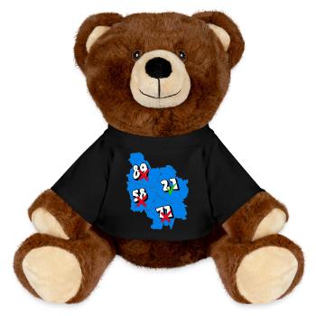 Région Bourgogne - Nounours RecycelBär® marron - noir - Devant