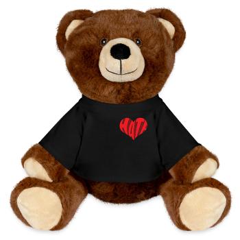 Pas de haine Aversion Stop Haine Anti Haine - Nounours RecycelBär® marron - noir - Devant