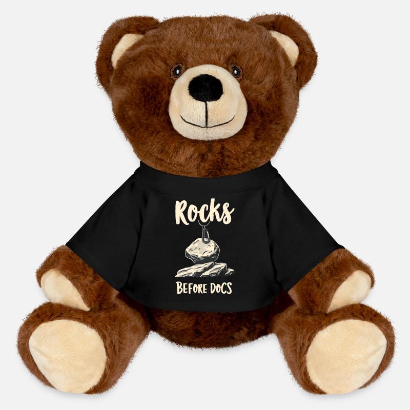 Rocks Before Docs - MiniFeet® RecycelBär® Teddy Bear Brown - black