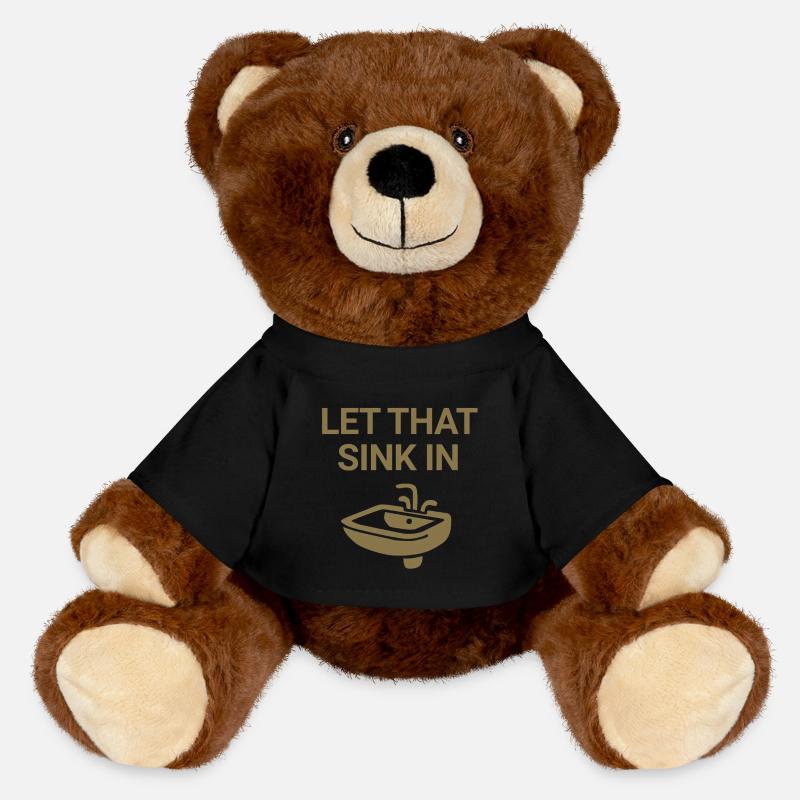 Let that sink in - MiniFeet® RecycelBär® Teddy Bear Brown - black