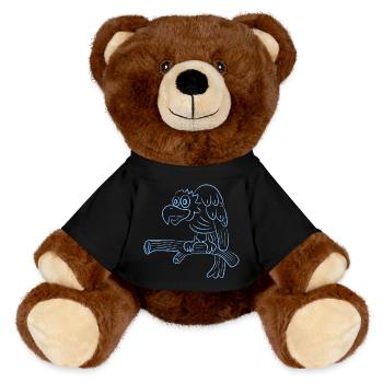 Drôle de vautour - Nounours RecycelBär® marron - noir - Devant