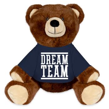 Dream Team - MiniFeet® RecycelBär® Braun - French Navy - Vorne