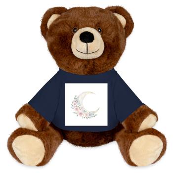 Moon Blossom Wreath - MiniFeet® RecycelBär® Teddy Bear Brown - french navy - Front
