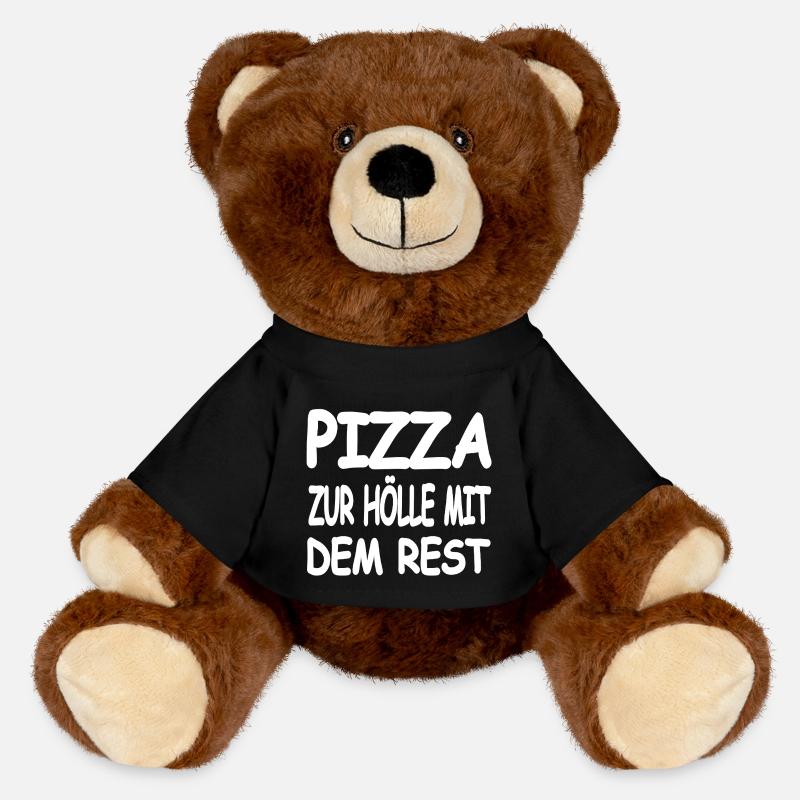 Pizza - MiniFeet® RecycelBär® Braun - Schwarz