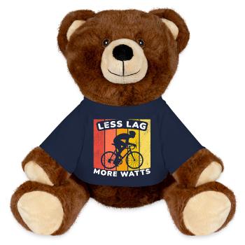 Lustiger Radsportingenieur, STEM Radfahren Hobby Shirt - MiniFeet® RecycelBär® Braun - French Navy - Vorne
