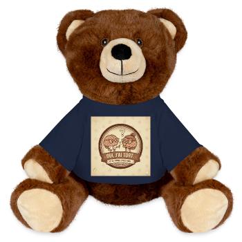 Ich irre mich - Duo Brain - MiniFeet® RecycelBär® Braun - French Navy - Vorne