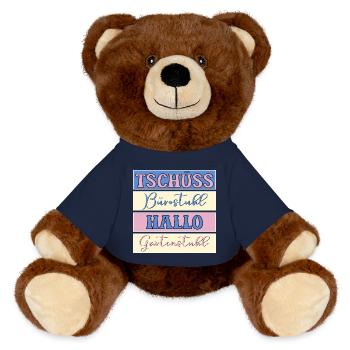 AU REVOIR, BONJOUR JARDIN DE BUREAU - Nounours RecycelBär® marron - bleu marine - Devant