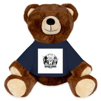 Super Paws Band Cats - MiniFeet® RecycelBär® Braun - French Navy - Vorne