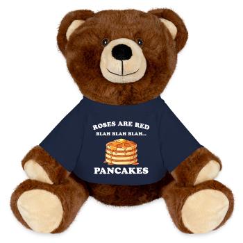 Les roses sont rouges – Crêpes - Nounours RecycelBär® marron - bleu marine - Devant