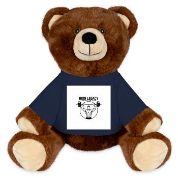 IRON_LEGACY GYM - MiniFeet® RecycelBär® Teddy Bear Brown - french navy - Front