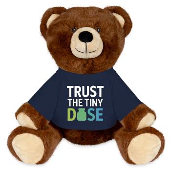 Homeopathy Trust The Tiny Dose Professional Gear  - MiniFeet® RecycelBär® Teddy Bear Brown - french navy - Front