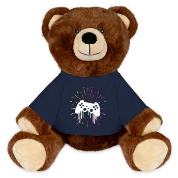 Gaming  - MiniFeet® RecycelBär® Braun - French Navy - Vorne