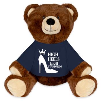 High Heels High Standards: Power-Statement Queen - MiniFeet® RecycelBär® Braun - French Navy - Vorne