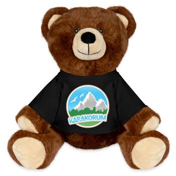 Mount Karakoram - MiniFeet® RecycelBär® Teddy Bear Brown - black - Front