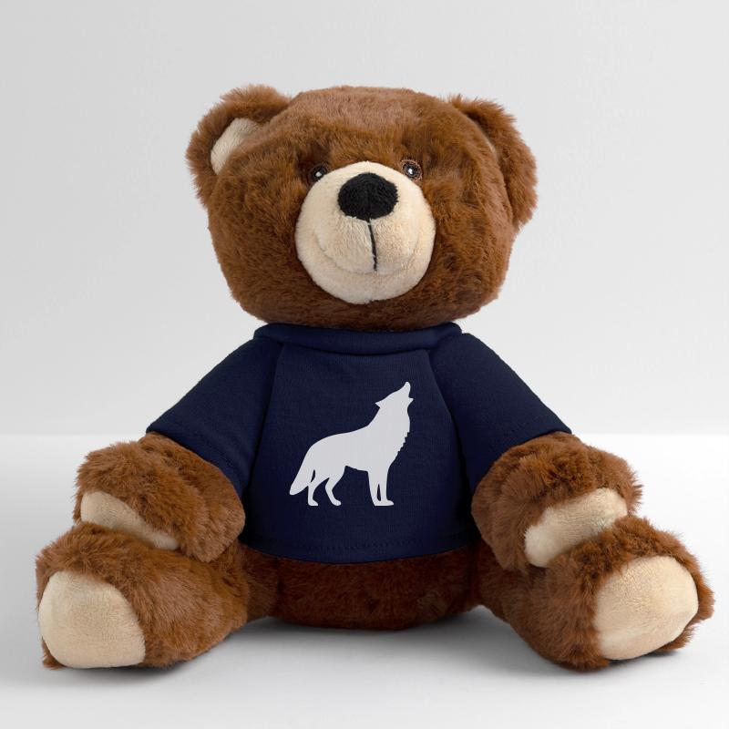 Howling Wolf White MiniFeet® RecycelBär® Teddy Bear Brown