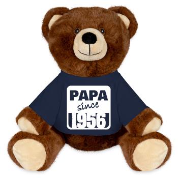 1956 - MiniFeet® RecycelBär® Teddy Bear Brown - french navy - Front