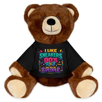 Style Années 90 : Sneakers, R&B et Humour - Nounours RecycelBär® marron - noir - Devant