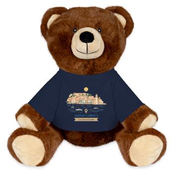 Collioure Côte Catalane - Nounours RecycelBär® marron - bleu marine - Devant