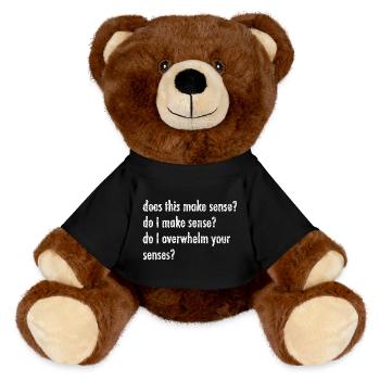 Does this make sense? - MiniFeet® RecycelBär® Teddy Bear Brown - black - Front