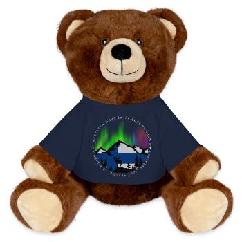 Northern Lights Experience Design - MiniFeet® RecycelBär® Teddy Bear Brown - french navy - Front