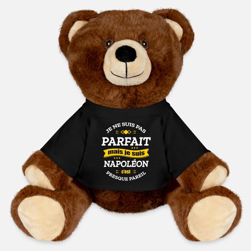 NAPOLÉON PARFAIT - PRENOM NAPOLÉON - Nounours RecycelBär® marron - noir