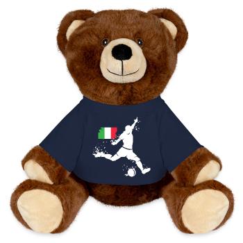 Équipe d’Italie de football Joueur Blast - Nounours RecycelBär® marron - bleu marine - Devant