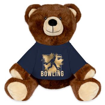 Bowling - MiniFeet® RecycelBär® Braun - French Navy - Vorne