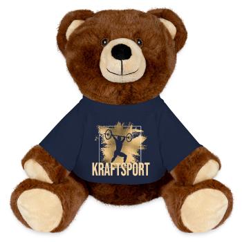 Kraftsport - MiniFeet® RecycelBär® Braun - French Navy - Vorne