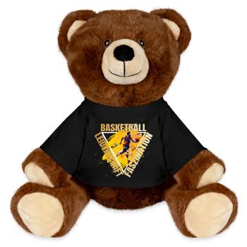 Leidenschaft - Faszination - Basketball - MiniFeet® RecycelBär® Braun - Schwarz - Vorne
